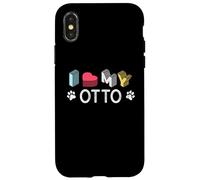 Carcasa para iPhone X/XS Otto Nombre de Perro Personalizado Otto Pet Lover