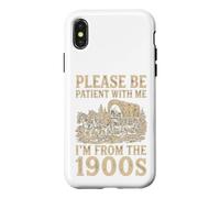 Carcasa para iPhone X/XS Paciente Conmigo, Soy del Humor de vagón de la década de 1900