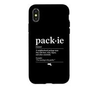 Carcasa para iPhone X/XS Packie Massachusetts Diccionario Divertido Boston Townie Slang