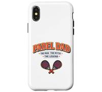 Carcasa para iPhone X/XS Padel Dad El Hombre, Mito y Leyenda - Regalo Divertido para Padres