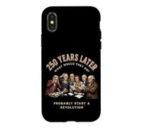 Carcasa para iPhone X/XS Padres fundadores estadounidenses 250 años después