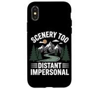 Carcasa para iPhone X/XS Paisaje Demasiado Distante Impersonal Senderos Montaña Bosque