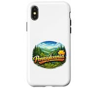 Carcasa para iPhone X/XS Paisaje escénico del Valle del Bosque de Pensilvania