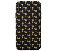 Carcasa para iPhone X/XS Palmetto Moon Pattern South Carolina Negro