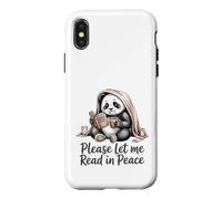 Carcasa para iPhone X/XS Panda Leyendo por Favor déjame Leer en Paz