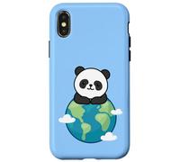 Carcasa para iPhone X/XS Panda Madre Tierra Día Divertido para Amante del Planeta Ambiente