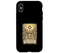 Carcasa para iPhone X/XS Panis Angelicus Santa Comunión Misa Latina Católica