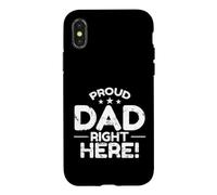 Carcasa para iPhone X/XS Papá Orgulloso aquí