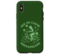 Carcasa para iPhone X/XS para causar travesuras egipcias MAU Cat St Patricks Day