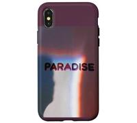 Carcasa para iPhone X/XS Paradise Aesthetic Retro Lo-Fi Glitch Dreamcore Art
