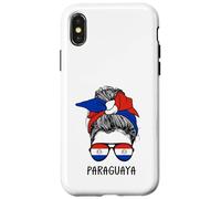 Carcasa para iPhone X/XS Paraguayan Paraguaya Girl Paraguayan Heritage Paraguay Flag