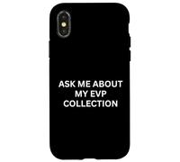 Carcasa para iPhone X/XS Paranormal Pregúntame sobre Mi Colección EVP Dicho inquietante