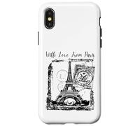 Carcasa para iPhone X/XS Paris with Love from Paris France French Postcard