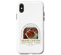 Carcasa para iPhone X/XS Parque Nacional del Gran Cañón Arizona USA Rutas de Senderismo Retro