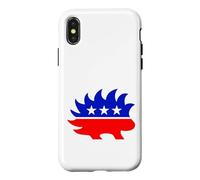 Carcasa para iPhone X/XS Partido Libertario Puercoespín Libertad Impuestos Votación