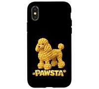 Carcasa para iPhone X/XS Pasta Poodle Comida Italiana Spaghetti Puppy Love Is Ruff