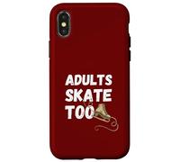 Carcasa para iPhone X/XS Patín artístico para Adultos con gráfico de Patinaje sobre Hielo
