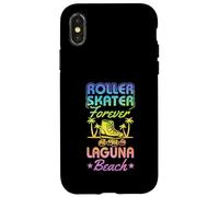 Carcasa para iPhone X/XS Patinador Forever Laguna Beach Patinaje sobre Ruedas