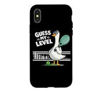 Carcasa para iPhone X/XS Pato Gracioso De Pádel: Adivina Mi Nivel De Pádel