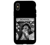 Carcasa para iPhone X/XS Patriota Último Día De Escuela Vacaciones De Verano Divertido Meme Selfie