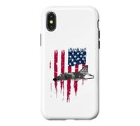 Carcasa para iPhone X/XS Patriotic F-4 Phantom The Mcdonnell Douglas America - Camiseta con la Bandera