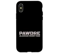 Carcasa para iPhone X/XS PAWDRE Alaskan Husky Dad Dog Owner Apparel