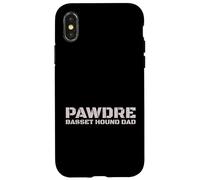 Carcasa para iPhone X/XS PAWDRE Basset Hound Dad Dog Father