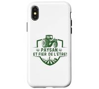 Carcasa para iPhone X/XS Paysan et Fier de l'être Design Humor Agricole Fermier