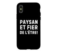 Carcasa para iPhone X/XS Paysan Et Fier De L'être Pour Les Agriculteurs Engagés