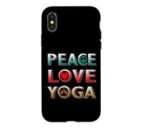 Carcasa para iPhone X/XS Paz Amor Yoga Diversión Paz Verano Namaste