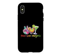 Carcasa para iPhone X/XS Peace Love Margarita Happy Cinco de Mayo - Bebida Mexicana