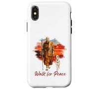 Carcasa para iPhone X/XS Peace Walking Monks and Aloka Dog Walk for Peace