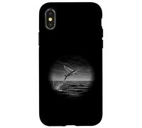 Carcasa para iPhone X/XS Peces voladores sobre océano Olas de Agua Fauna Marina