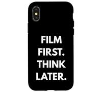 Carcasa para iPhone X/XS Película Primero Piensa Luego Bold Creator Tipografía