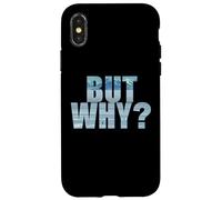 Carcasa para iPhone X/XS Penguin Wandering Off - But Why Mountains Text Graphic