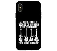 Carcasa para iPhone X/XS Pequeñas Voces en mi Cabeza siguen diciéndome Que consigo más Guitarras