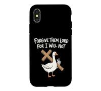 Carcasa para iPhone X/XS Perdónalos Señor Porque no lo haré