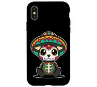 Carcasa para iPhone X/XS Perro Día delos Muertos Calavera Azúcar Mexicana Kawaii