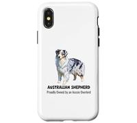 Carcasa para iPhone X/XS Perro Pastor Australiano orgullosamente Propiedad de un señor Supremo Australiano