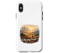 Carcasa para iPhone X/XS Persiguiendo senderos Montaña Aventura Estilo de Vida