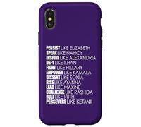 Carcasa para iPhone X/XS PERSISTE como LA Regla DE Elizabeth Ruth Persevere KETANJI KBJ Meme