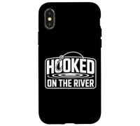 Carcasa para iPhone X/XS Pesca con Mosca Hooked On The River Pescador Rio