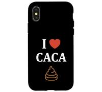 Carcasa para iPhone X/XS Péteur prout J'aime le Caca Humour i Love Caca