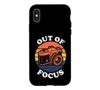 Carcasa para iPhone X/XS Photographer Retro Camera out of Focus Sunset Design