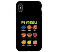 Carcasa para iPhone X/XS Pi Menu 3.14 Pi Símbolo Matemáticas Maestro Pie Menú Pi Día