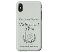 Carcasa para iPhone X/XS Pickleball Plan de jubilación Divertido Jubilado