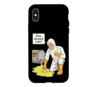 Carcasa para iPhone X/XS Pierogi 5 Second Rule Vintage Retro Radioactive Lab Nerd