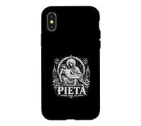 Carcasa para iPhone X/XS Pieta Sorrow sostiene la fe católica salvadora