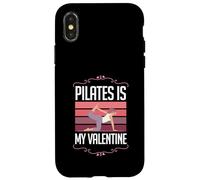 Carcasa para iPhone X/XS Pilates es mi Amor Divertido contra el corazón de San Valentín