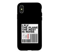 Carcasa para iPhone X/XS Pilot I Fly The Plane The Rest Is Noise Aviation